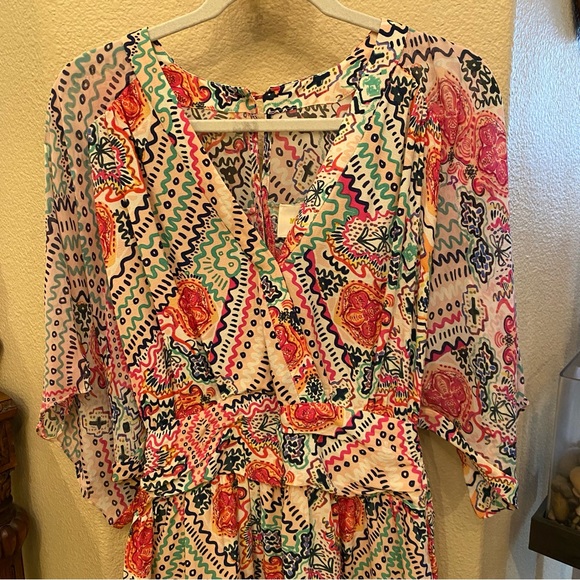 MAEVE Anthropologie Women Colorful Print Dress Size 2 - Picture 2 of 11